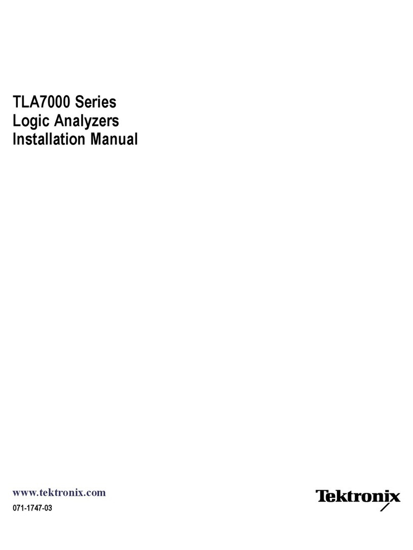 Tektronix TLA7000 Series User manual