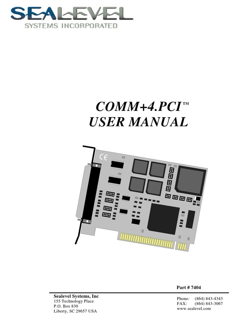 SeaLevel COMM+4.PCI user manual