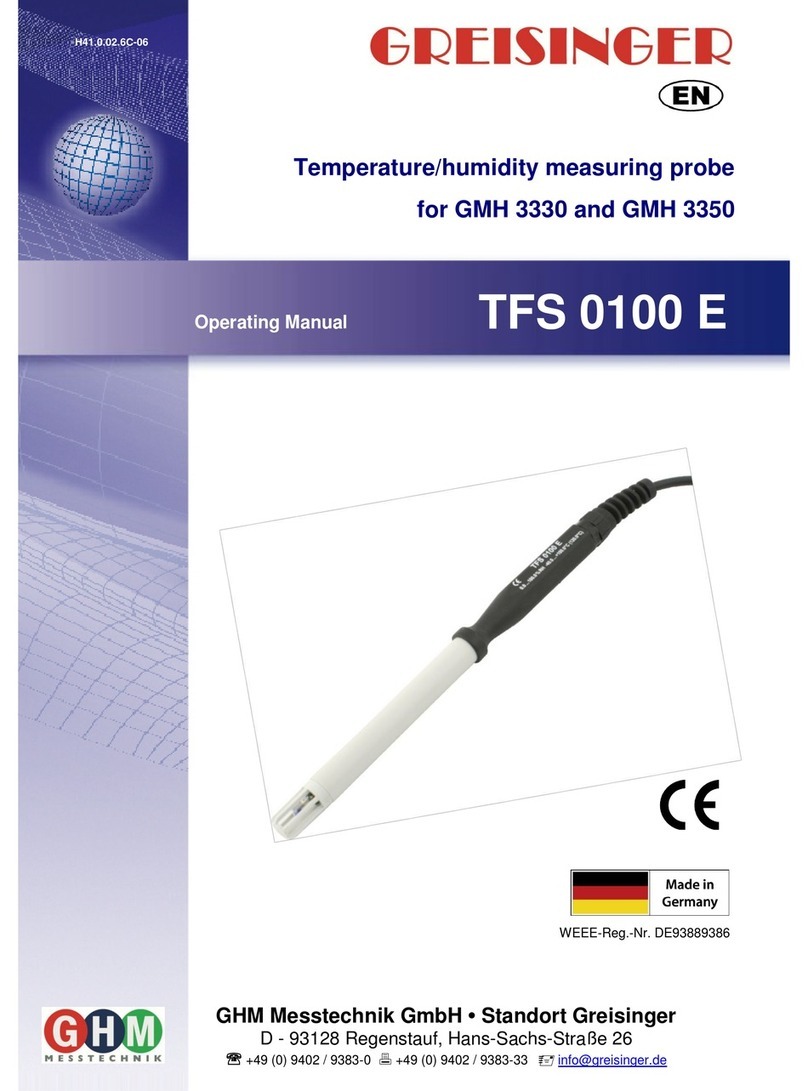 GREISINGER TFS 0100 E operating manual