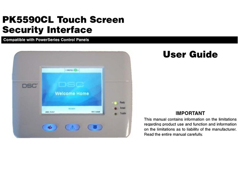 DSC PK5590CL user guide