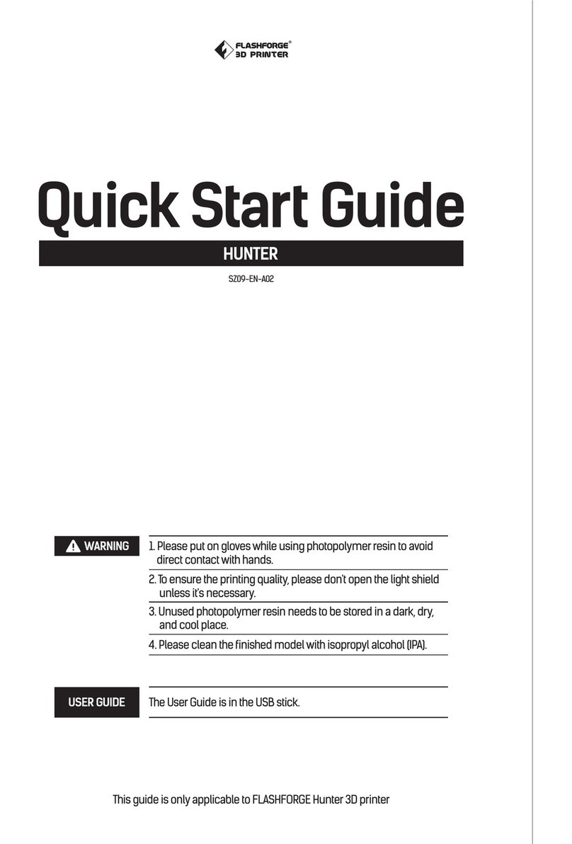 Flashforge Hunter quick start guide