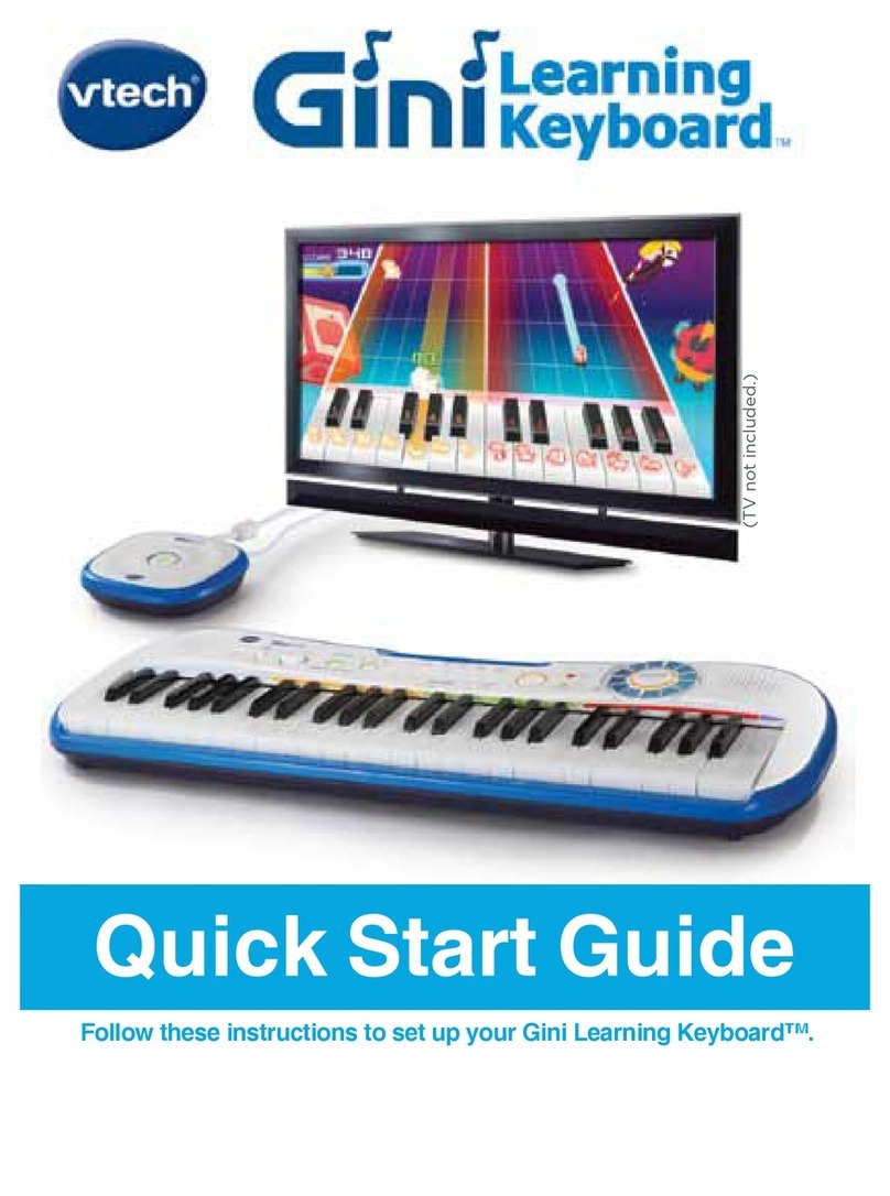 V-tech Gini Learning Keyboard quick start guide
