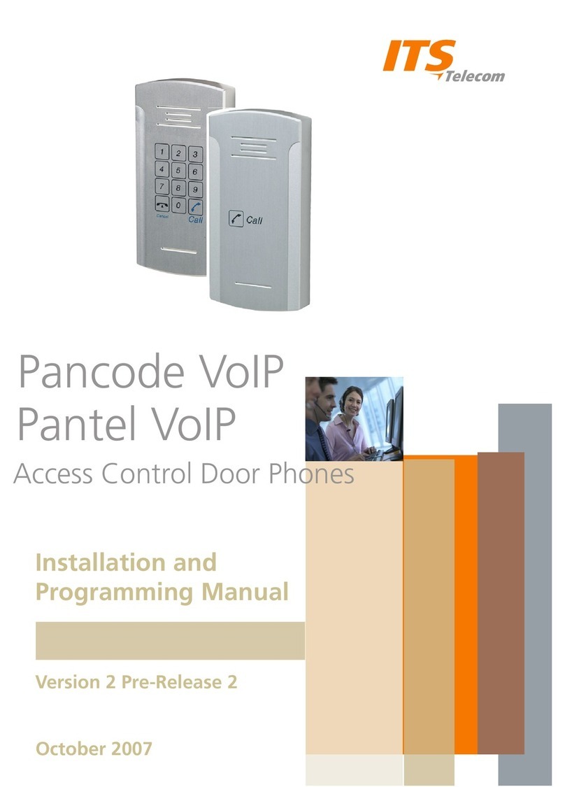 ITS Telecom Pancode VoIP Installation and programming manual