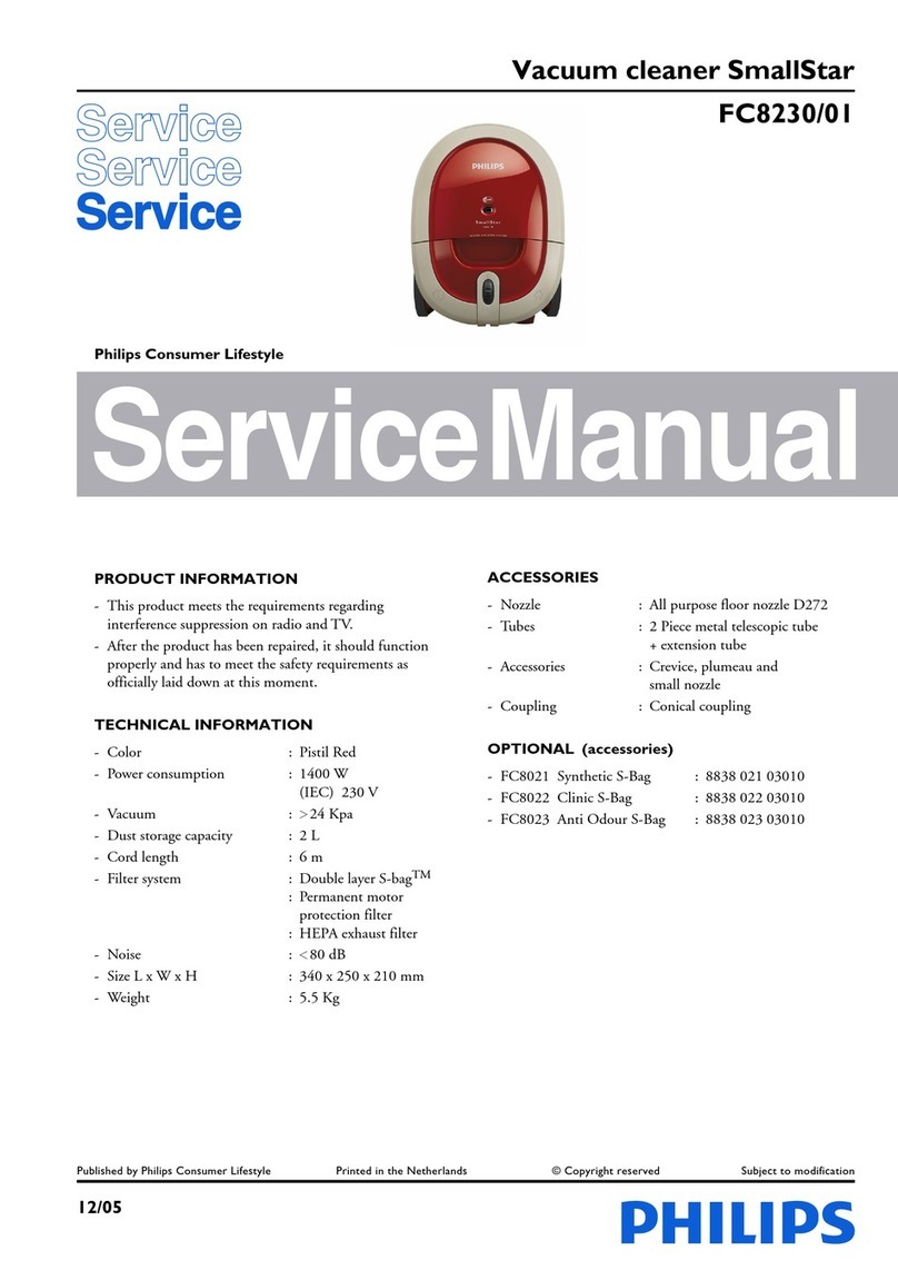 Philips SmallStar FC8230/01 User manual Philips SmallStar FC8230/01 User manual