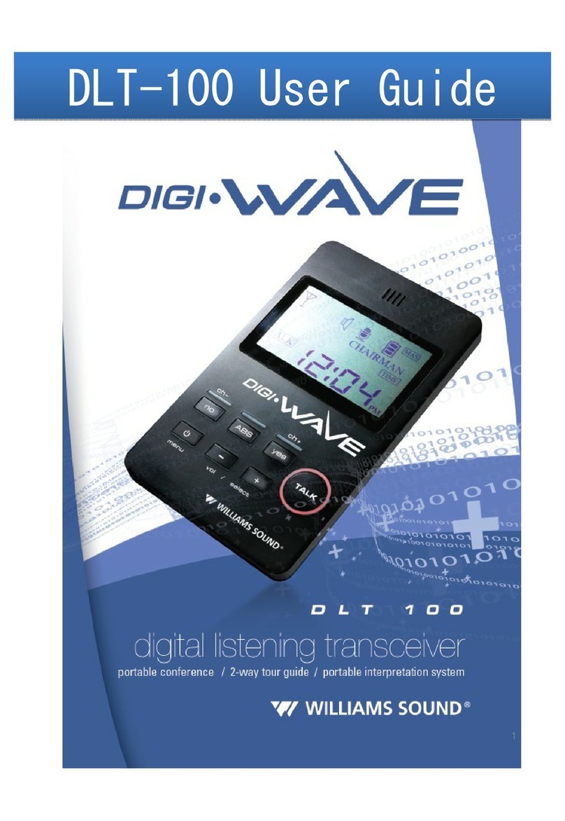 Williams Sound Digi-Wave DLT-100 User manual