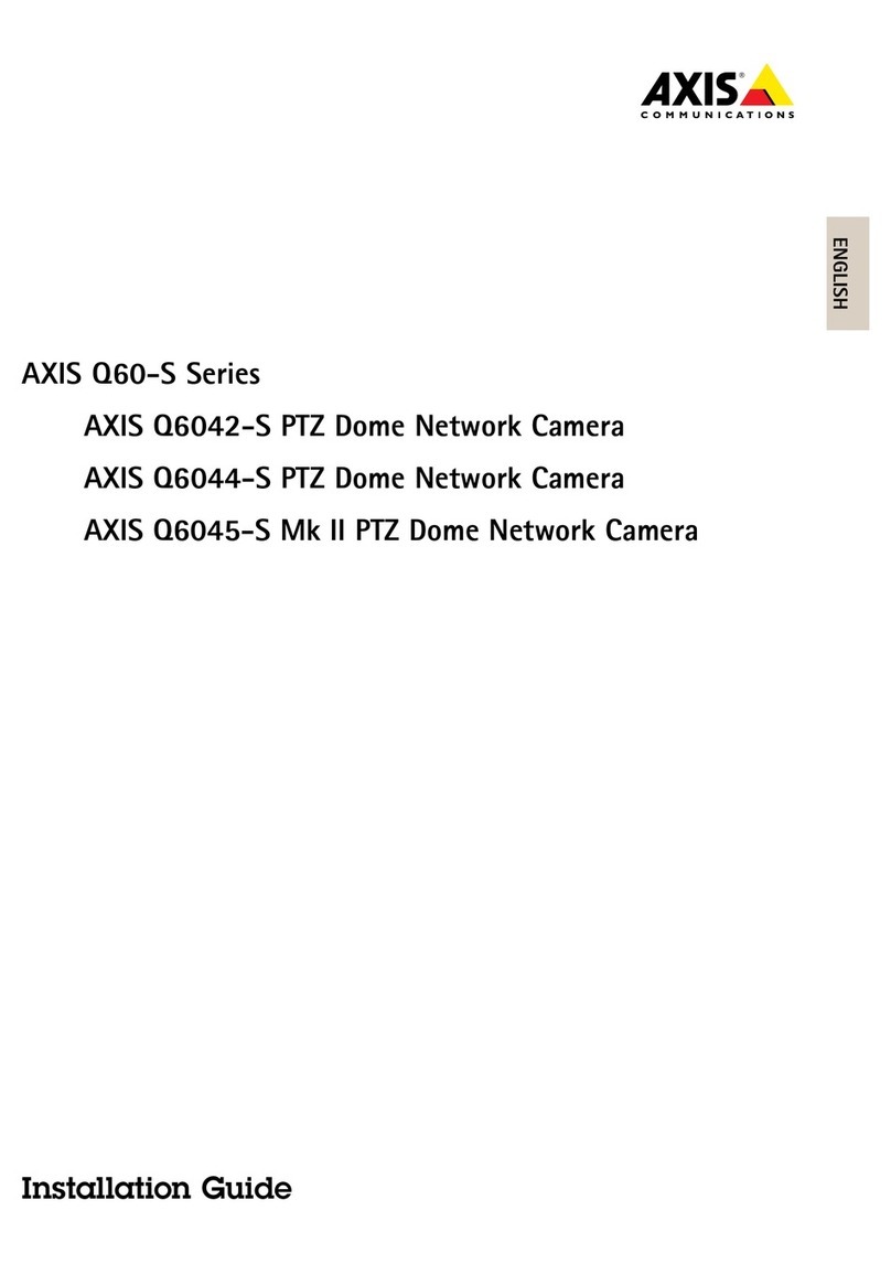 Axis Q6042-S User manual Axis Q6042-S User manual
