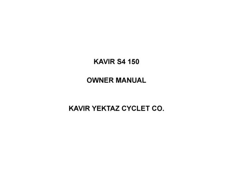 KAVIR S4 150 owner's manual