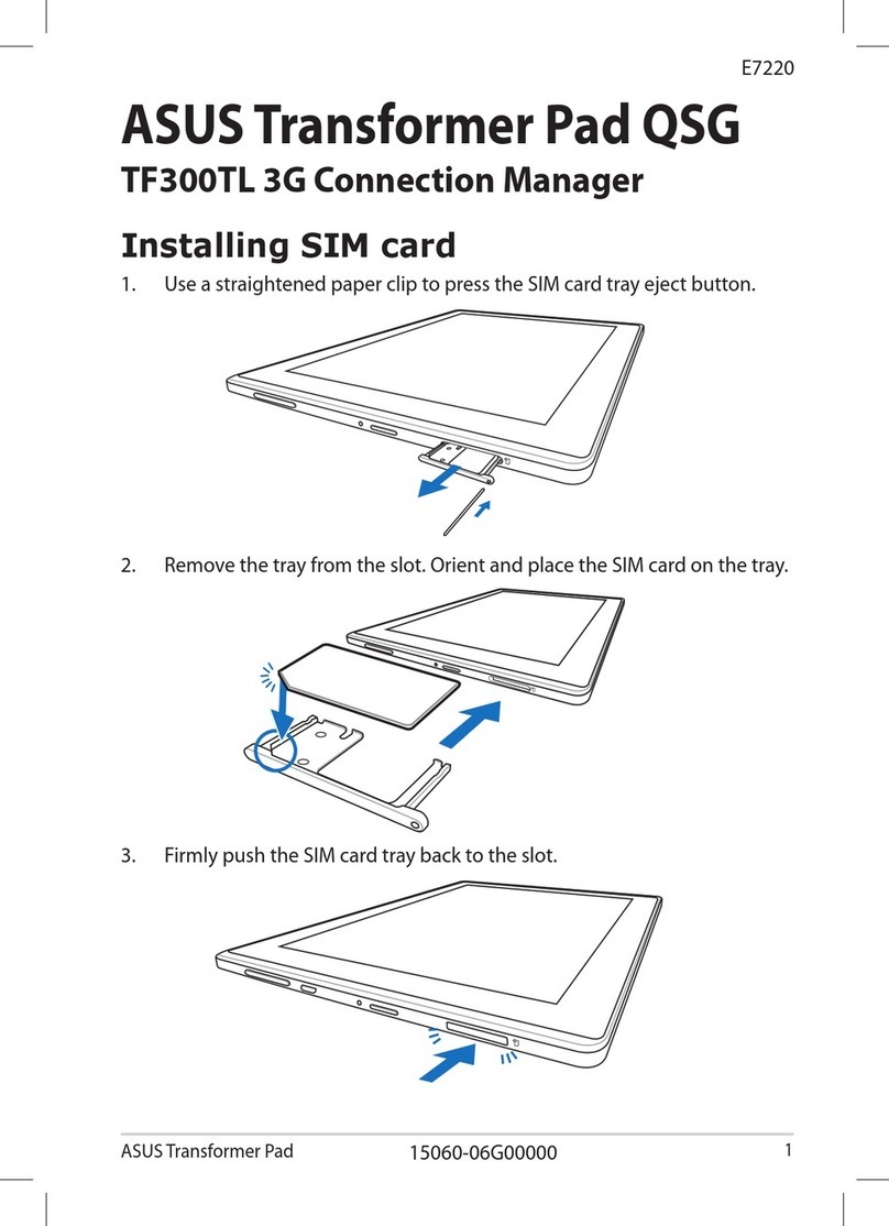 Asus Transformer Pad TF300TL Instruction manual Asus Transformer Pad TF300TL Instruction manual