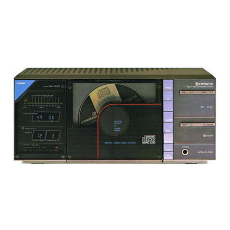 Hitachi DA-1000R User manual