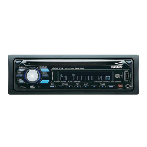 Sony CDX-GT61UI - Cd Receiver With Ipod... User manual
