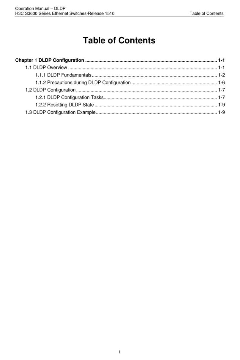 H3C H3C S3600 Series Operation manual