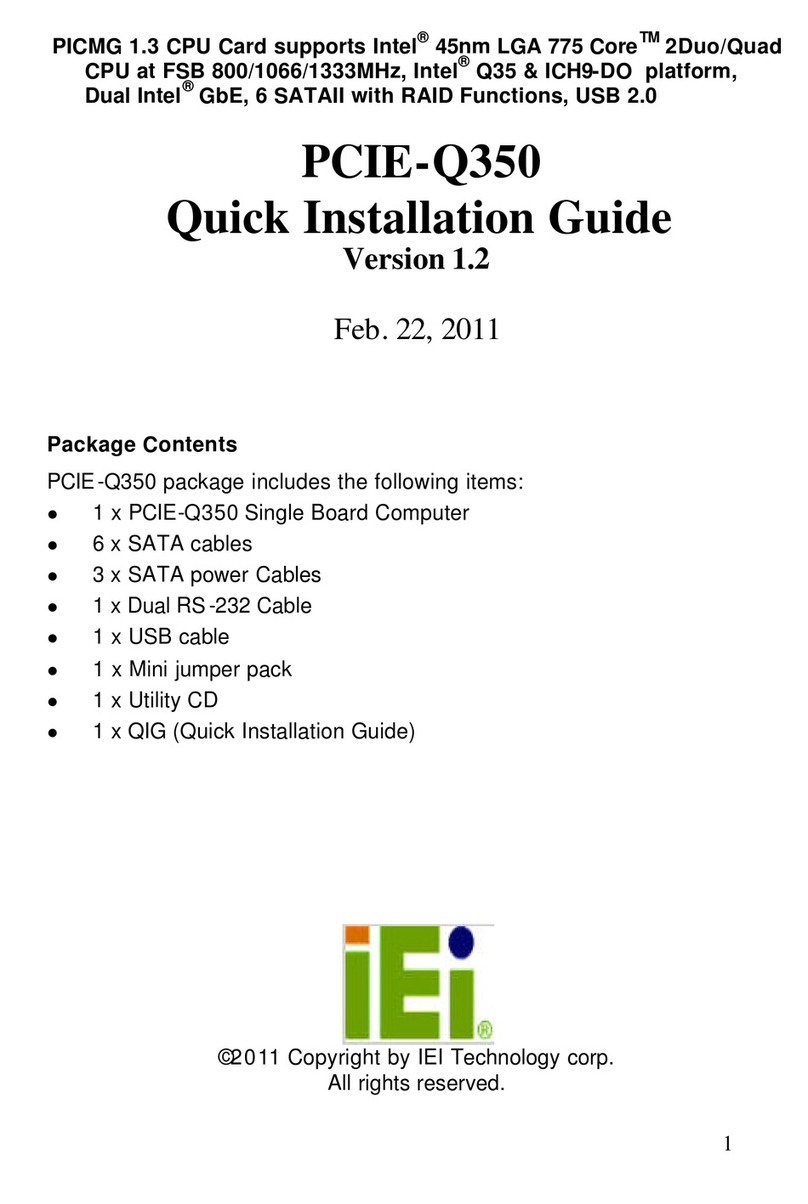 IEI Technology PCIE-Q350 User manual