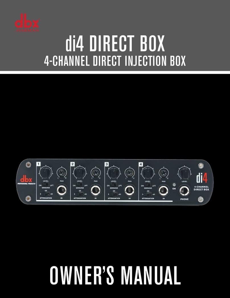 dbx Di4 owner's manual