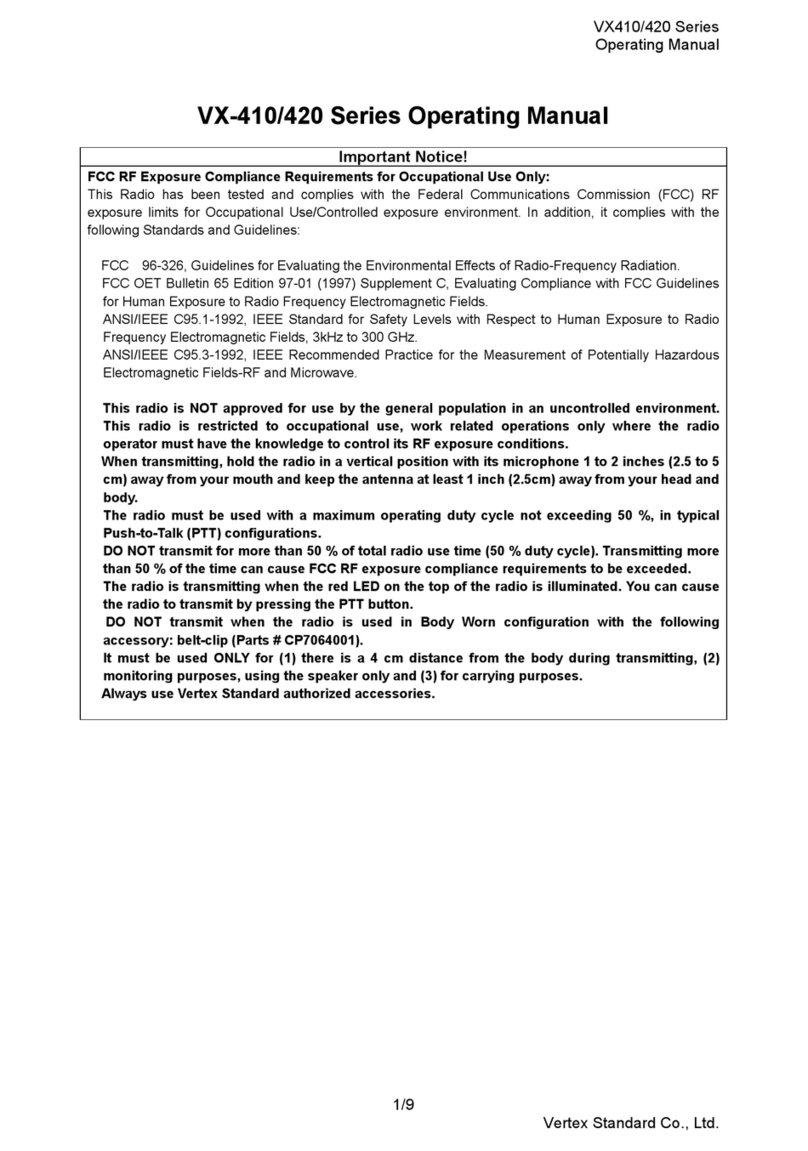 Vertex VX-410 series User manual