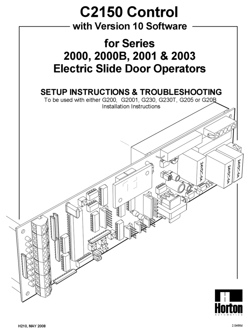 Horton C2150 Setup & troubleshooting