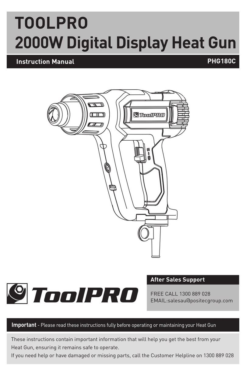 ToolPRO PHG180C instruction manual