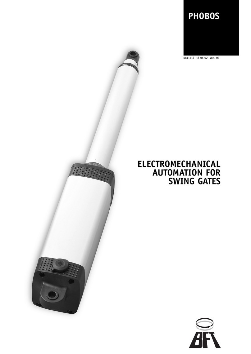 BFT PHOBOS N installation manual