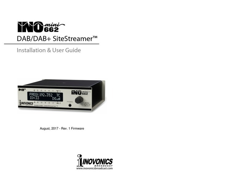 Inovonics INOmini 662 SiteStreamer Installation & user guide