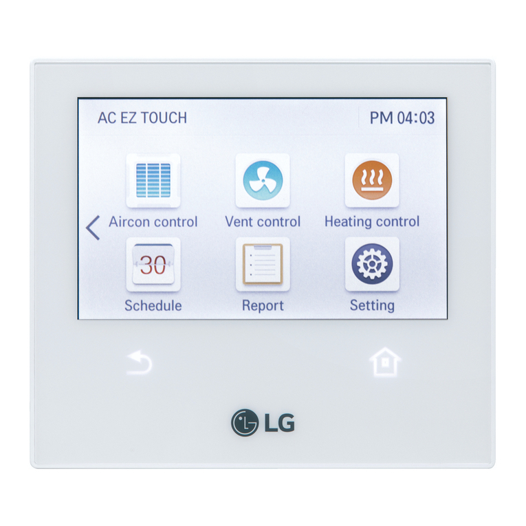 LG AC Ez Touch User manual