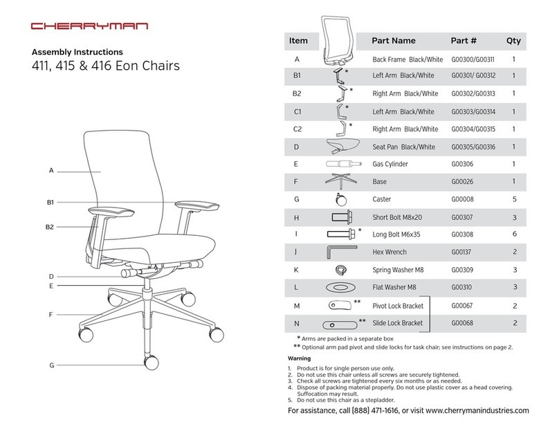 Cherryman Eon 411 Assembly instructions