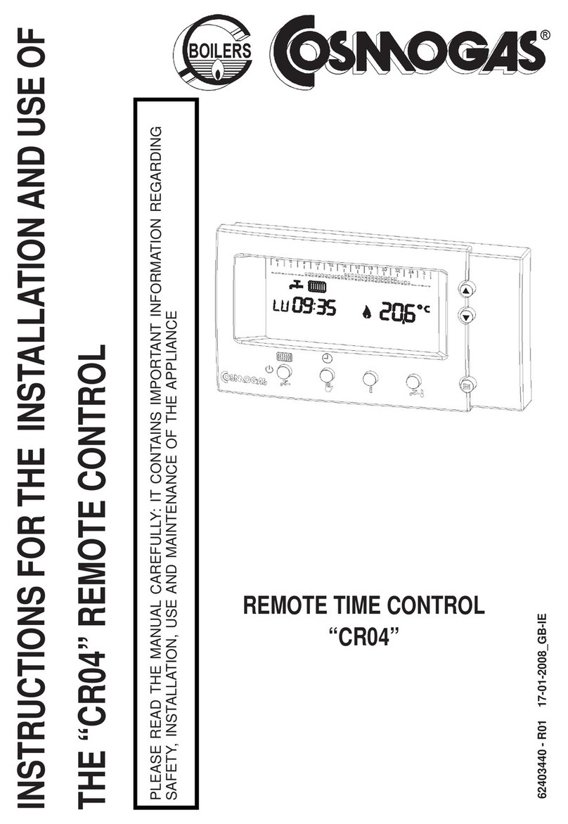 COSMOGAS CR04 Instructions for the installation and use