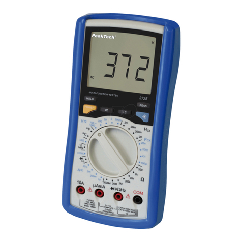 PeakTech 3725 Operation manual