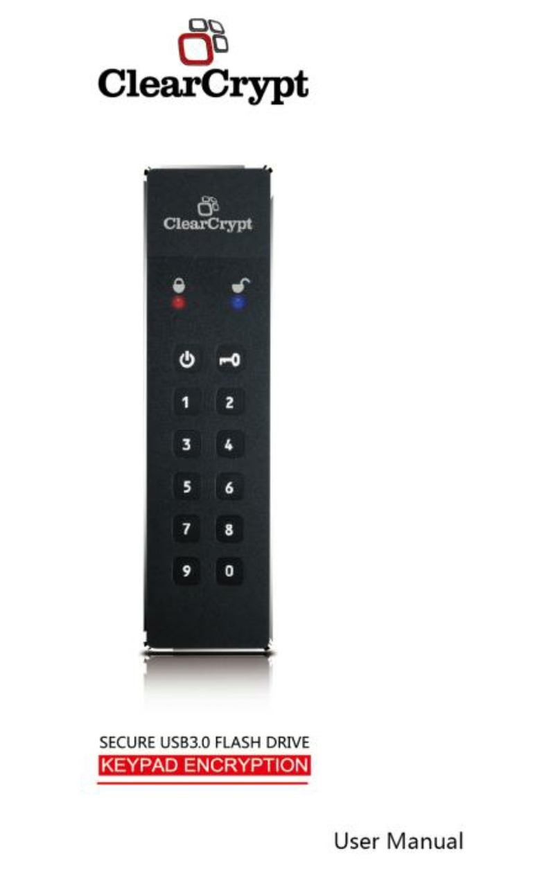Clearcrypt Secure USB3.0 Flash Drive user manual Clearcrypt Secure USB3.0 Flash Drive user manual