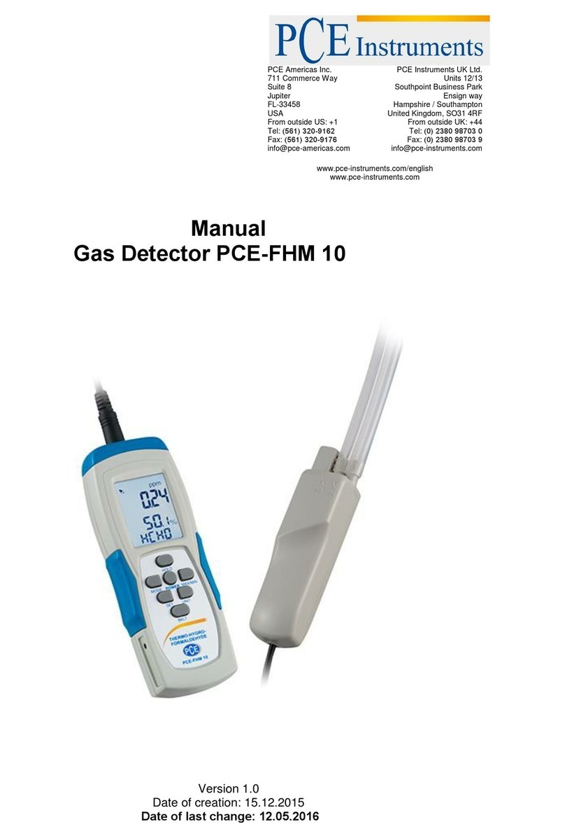 PCE Instruments PCE-FHM 10 manual