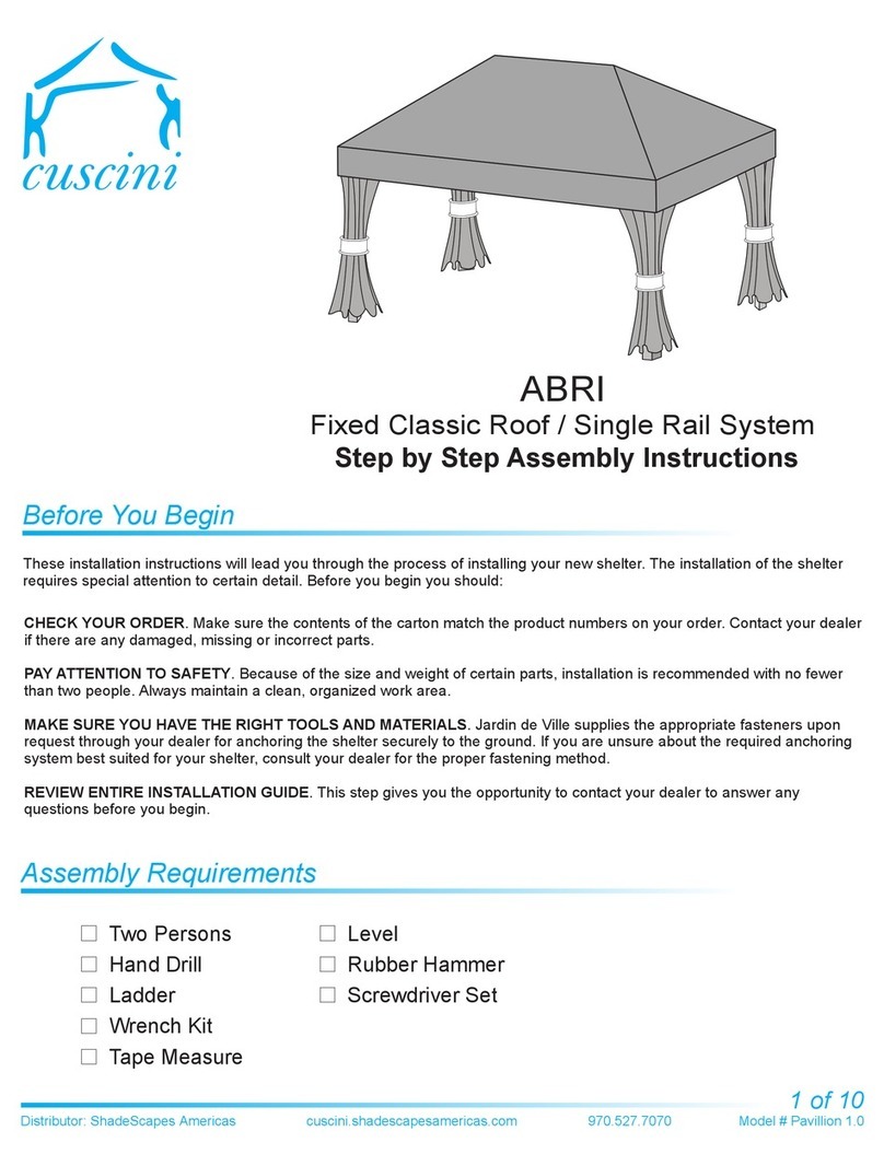Cuscini ABRI Step by step assembly instructions