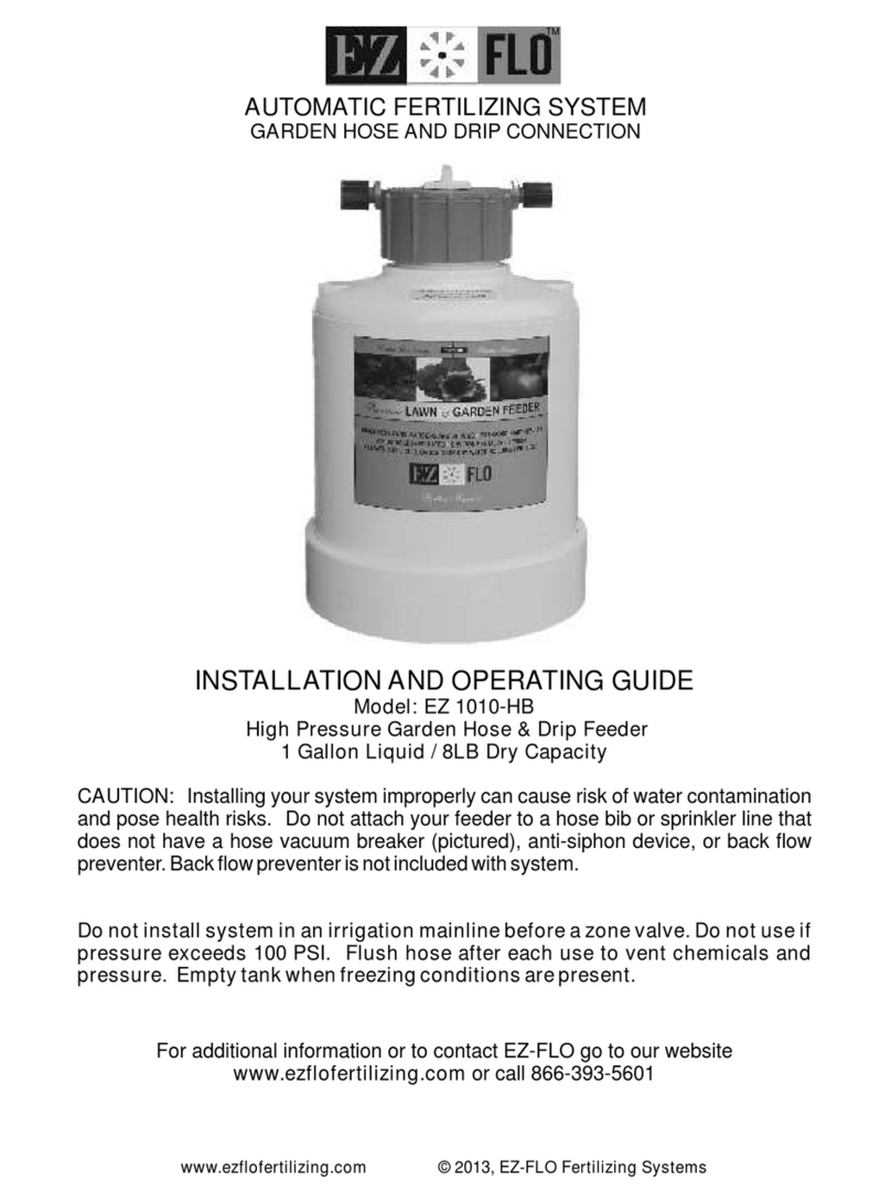 EZ FLO EZ 1010-HB Installation and operating guide