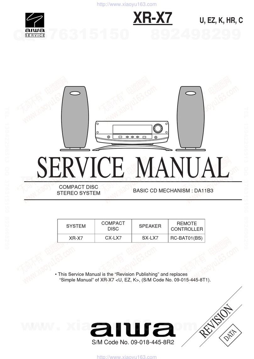 Aiwa XR-X7 User manual