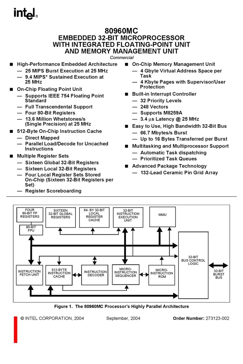 Intel 80960MC User manual