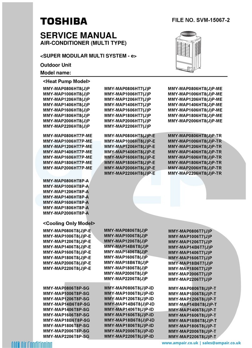 Toshiba MMY-MAP0806HT8(J)P User manual Toshiba MMY-MAP0806HT8(J)P User manual