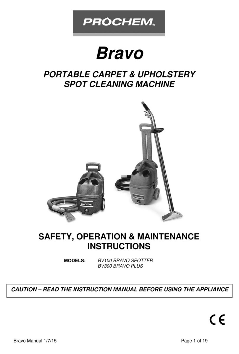 Prochem Bravo Safety, operation & maintenance instructions