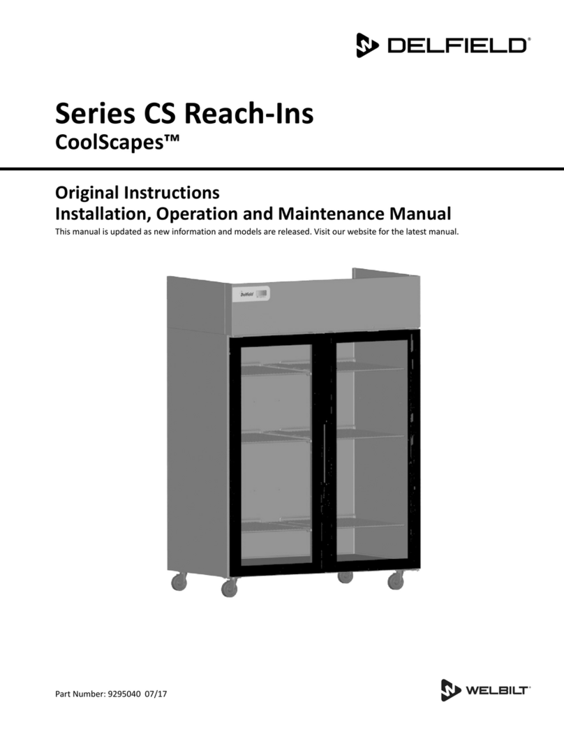 Delfield Series CS Installation, operation and maintenance manual Delfield Series CS Installation, operation and maintenance manual