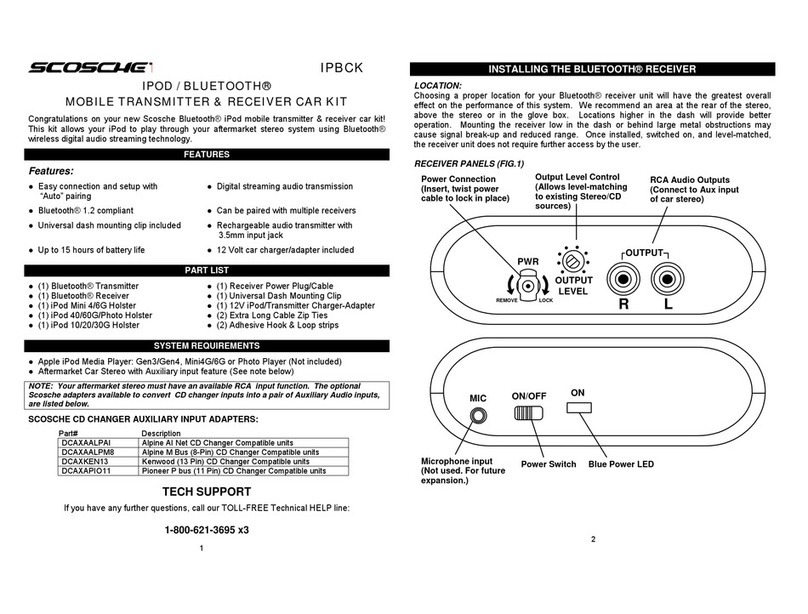 Scosche IPBCK manual