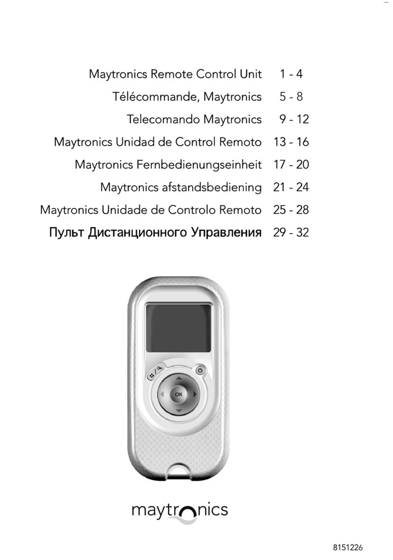 Maytronics 2010 RCU User manual