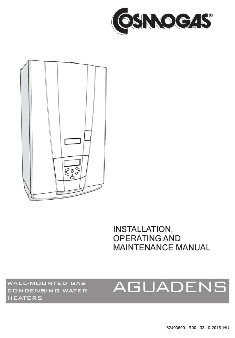 COSMOGAS AGUADENS Series Installation, operating and maintenance manual