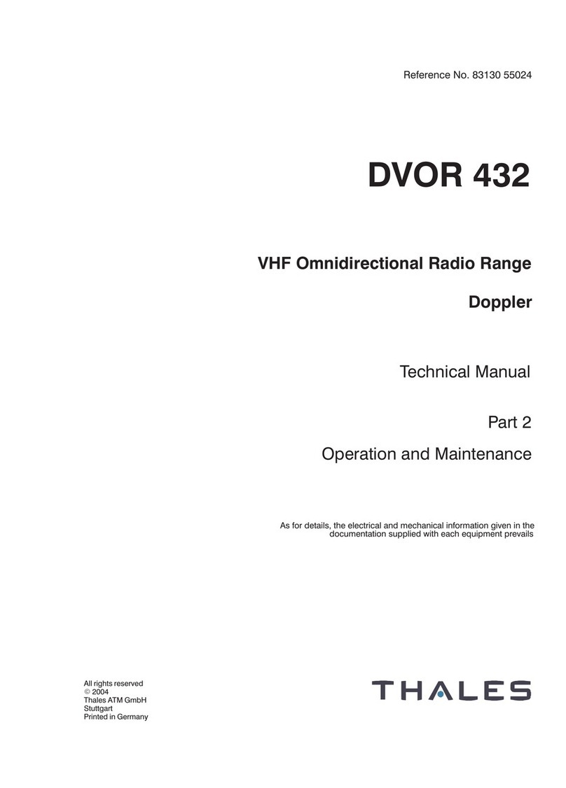 Thales DVOR 432 User manual