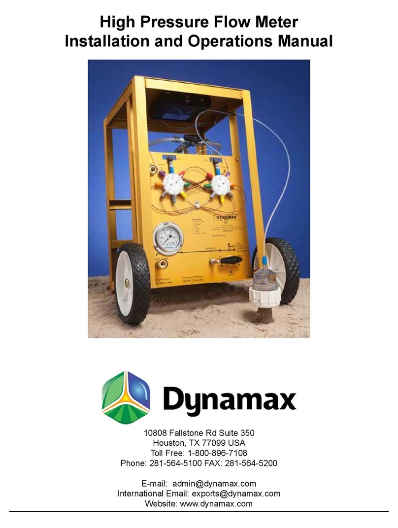Dynamax HPFM3 Installation and operation manual