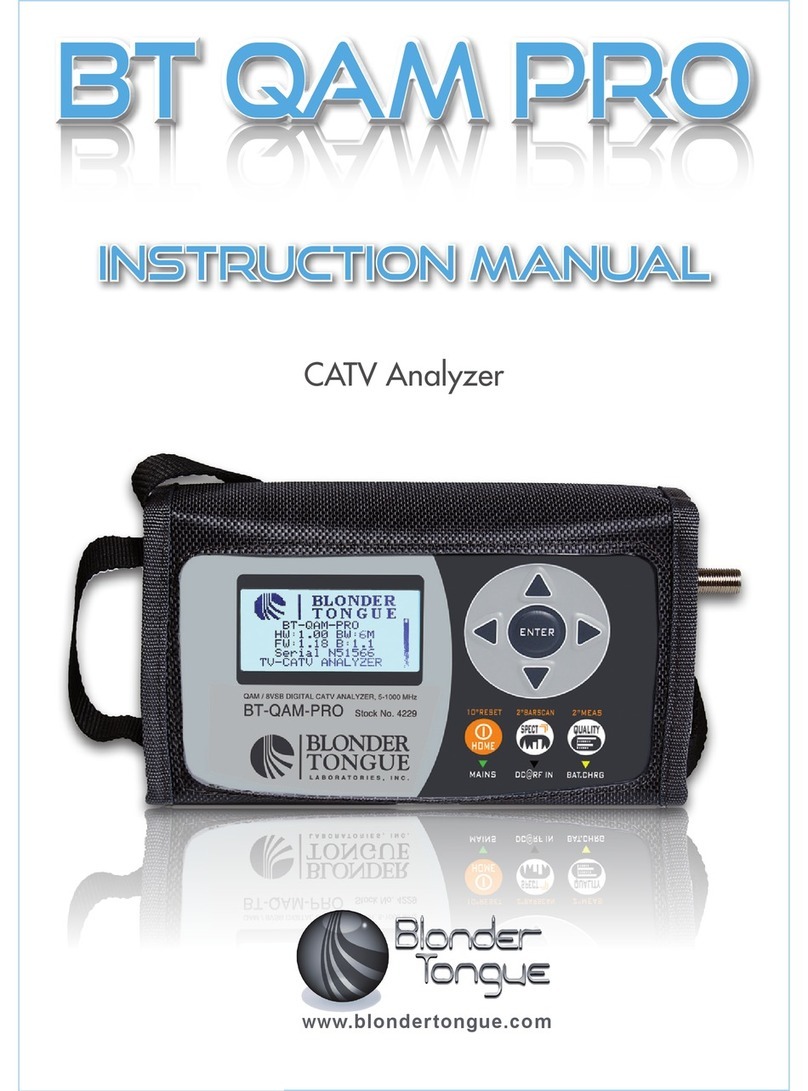 Blonder tongue BT QAM PRO instruction manual