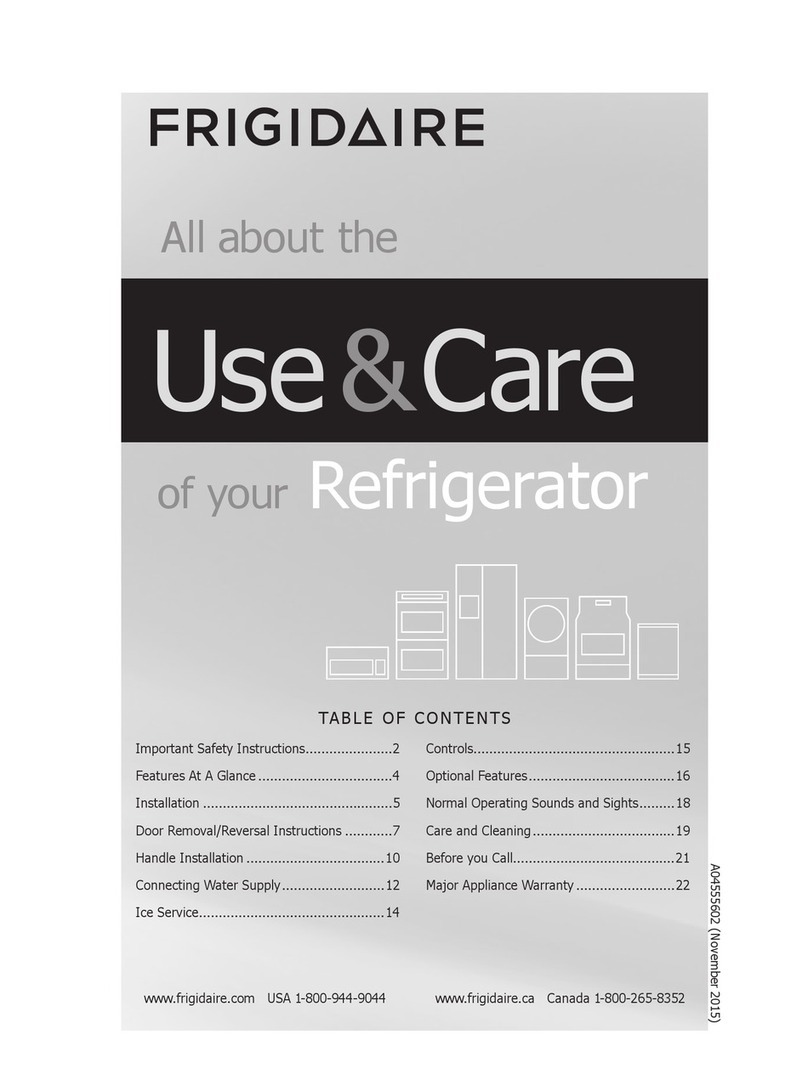 Frigidaire FFTR1821QS5A Owner's manual Frigidaire FFTR1821QS5A Owner's manual
