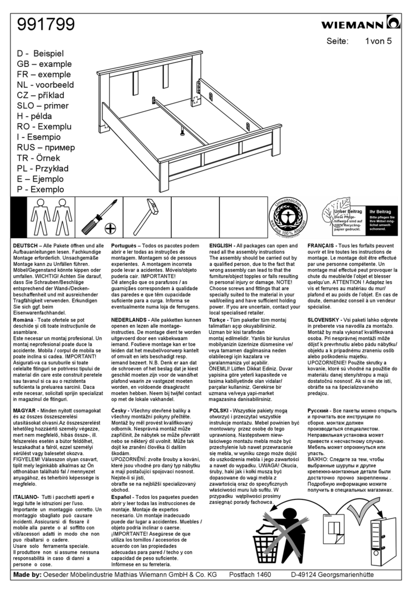 WIEMANN 991799 Assembly instructions