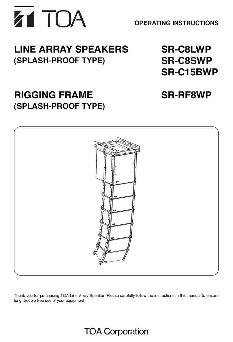 Toa SR-C8LWP User manual