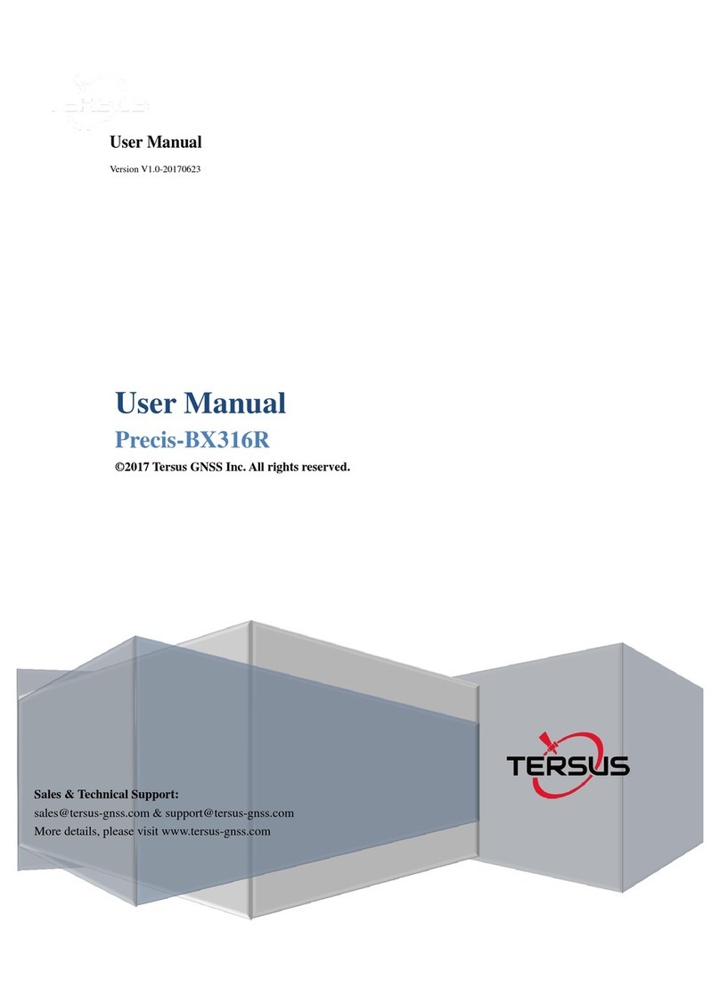 TERSUS PRECIS-BX316R User manual