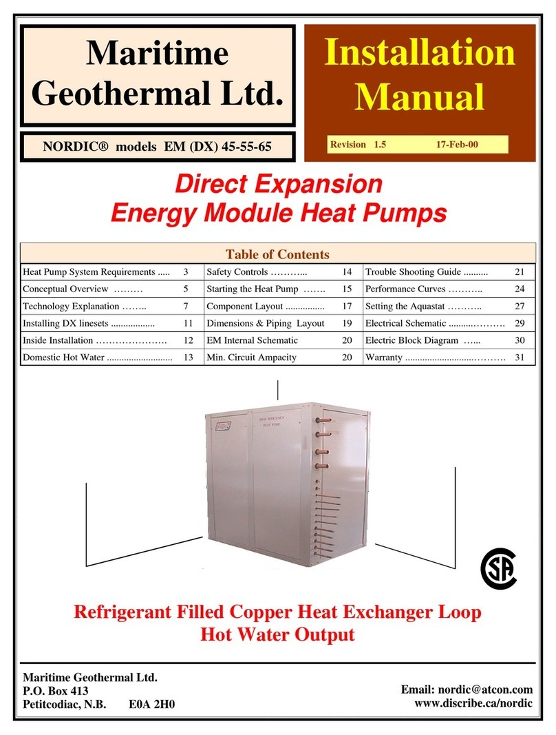 Maritime Geothermal NORDIC installation manual