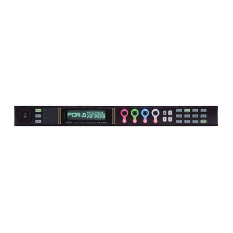 FOR-A FA-9500 User manual