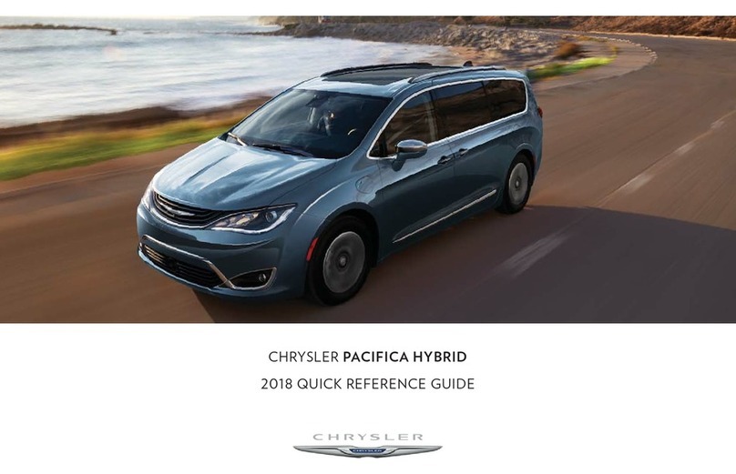 Chrysler Pacifica Hybrid Quick reference guide