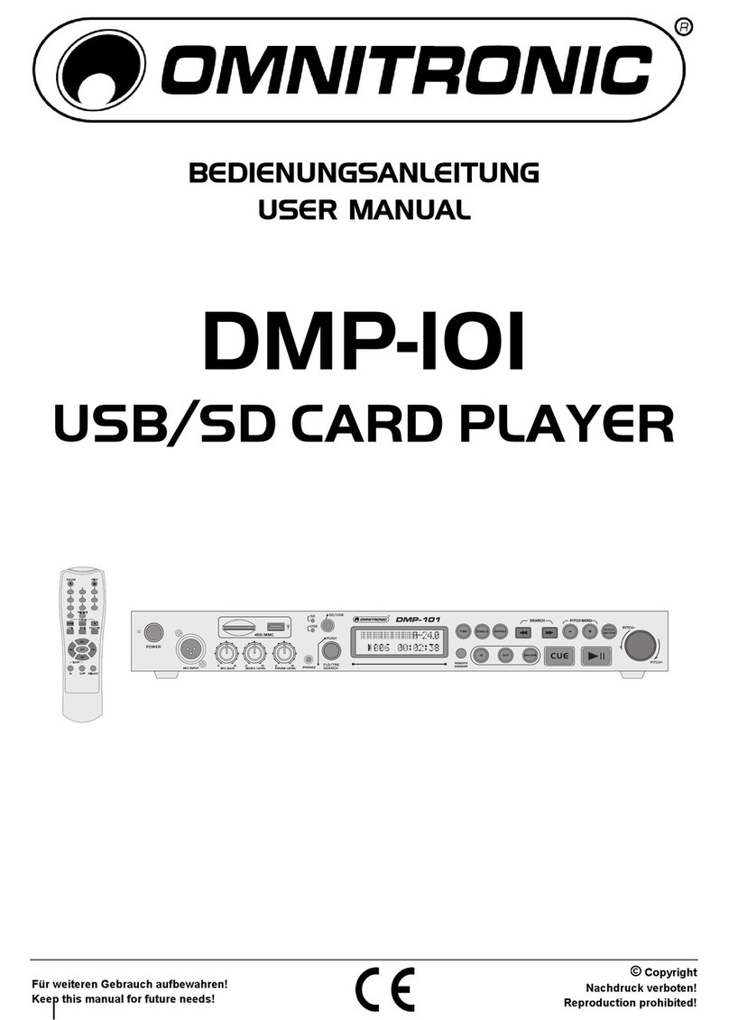 Omnitronic DMP-101 User manual