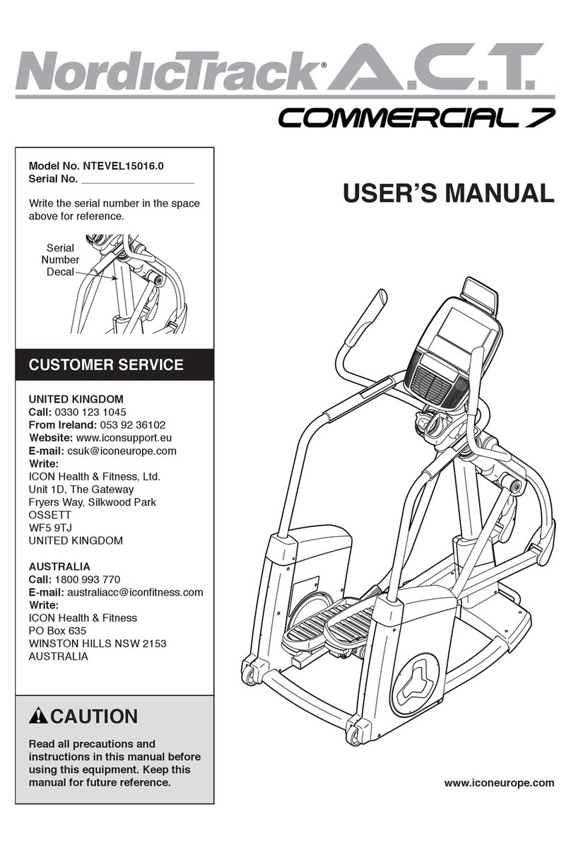 NordicTrack NTEVEL15016.0 user manual